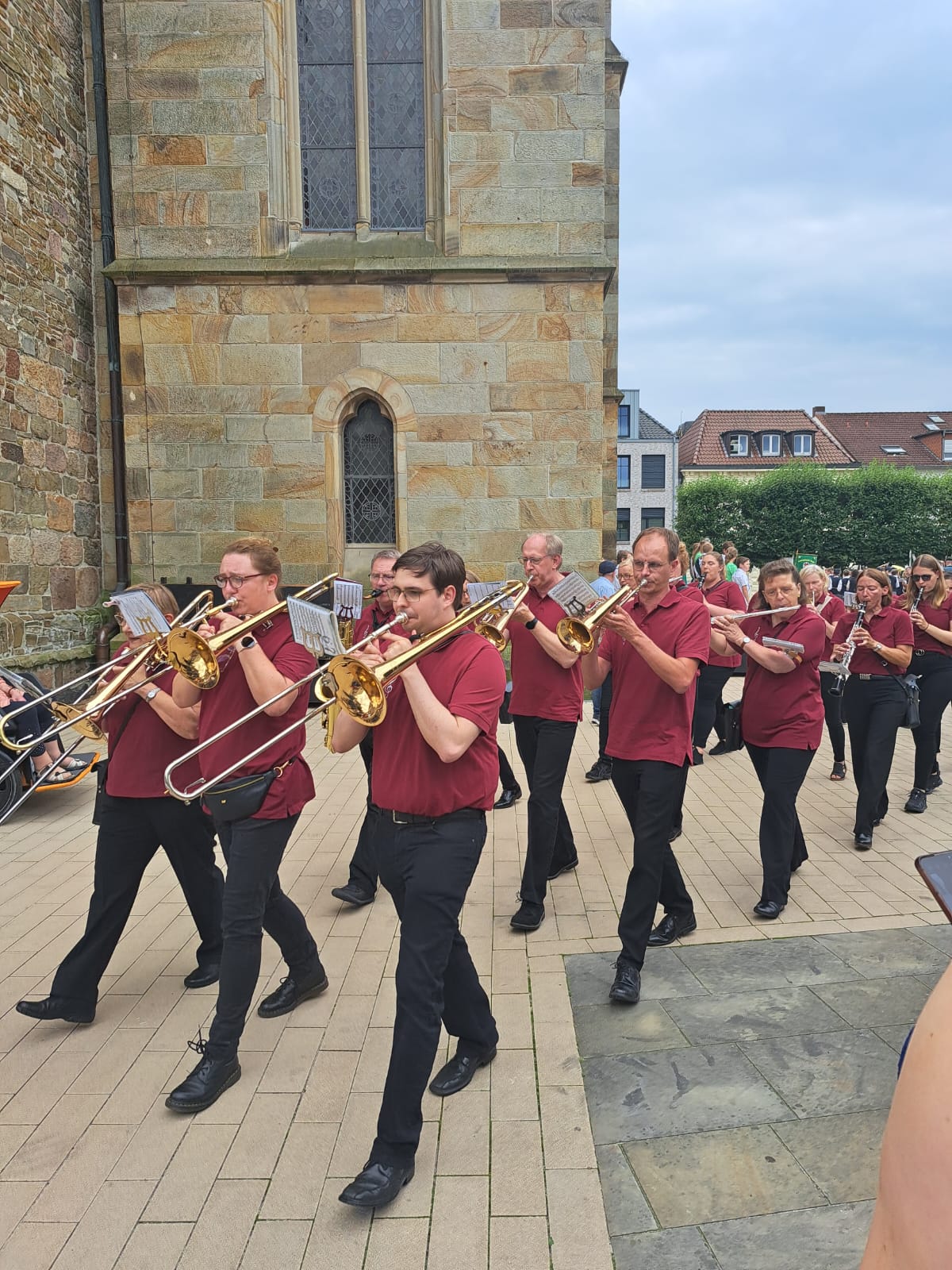 Das Kolpingorchester Damme beim Schützenmarsch