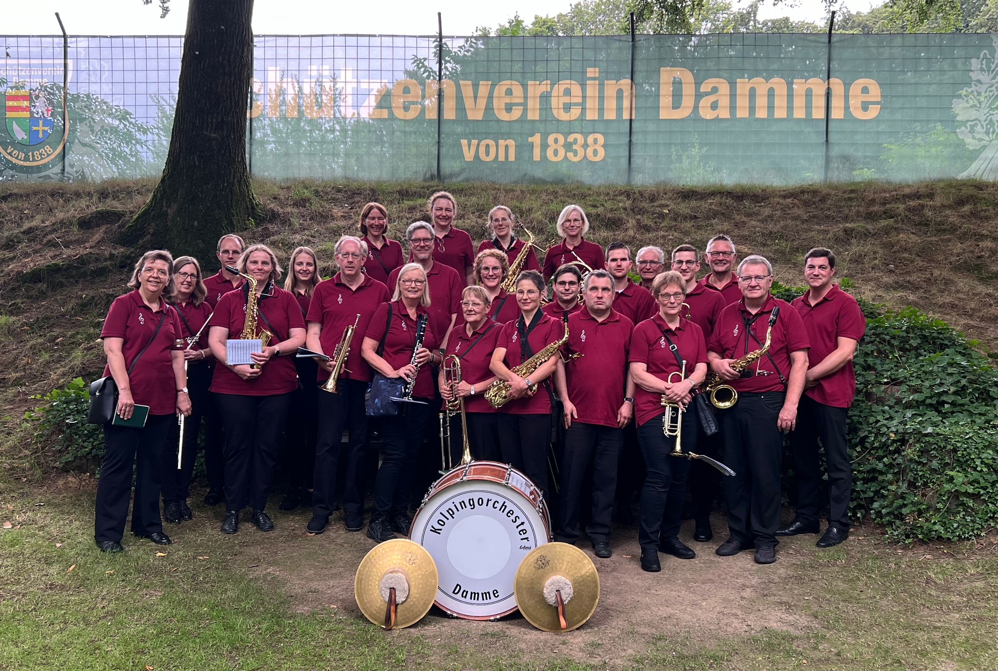 Das Kolpingorchester Damme auf dem Schützenplatz